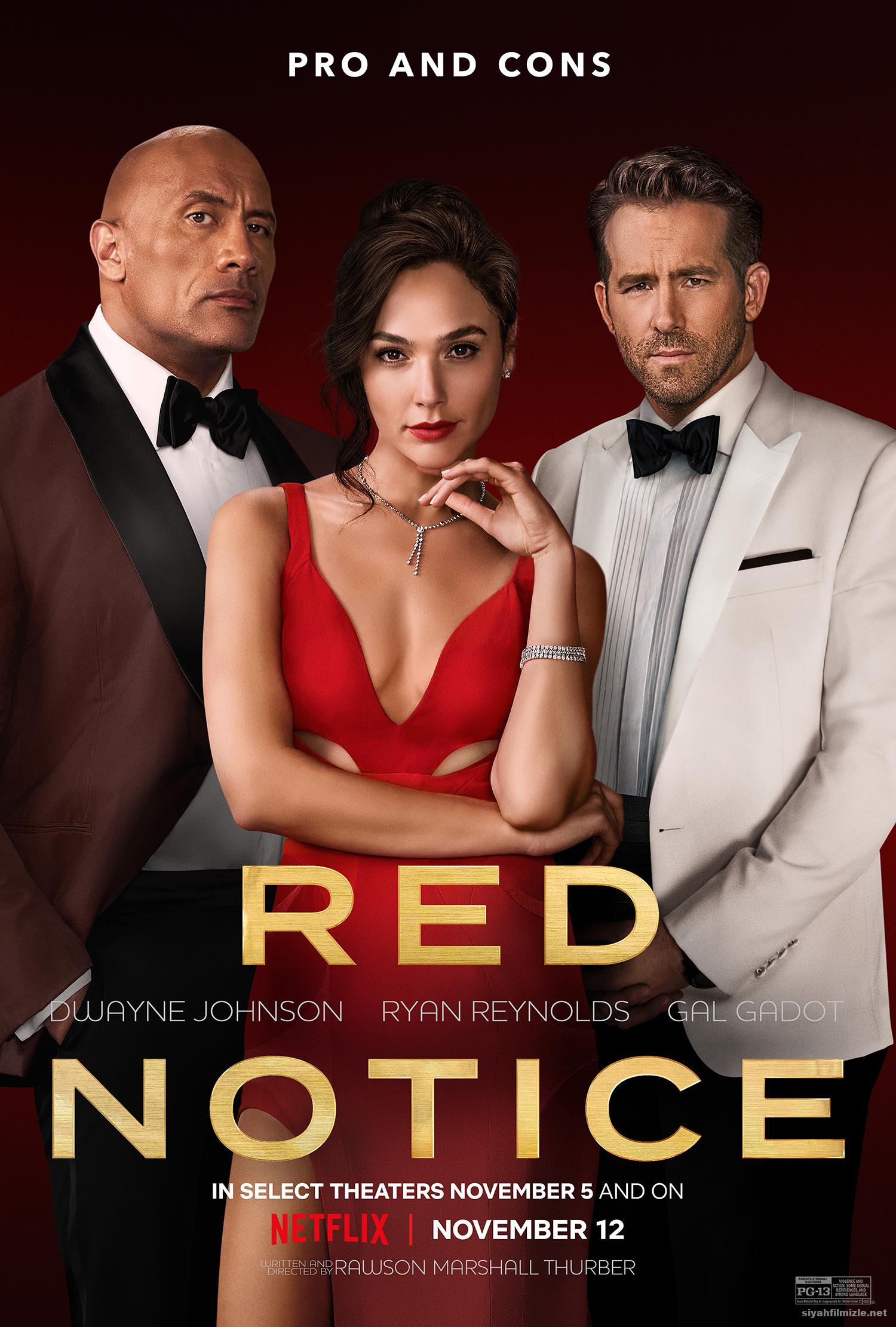 Red Notice 2021 Filmi Türkçe Dublaj Full izle